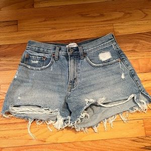Abercrombie Curve Love Mid-Rise Boyfriend Shorts